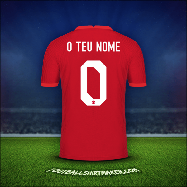 Camisola Turquia 2020/2021 Alternativa -  o teu nome - 0