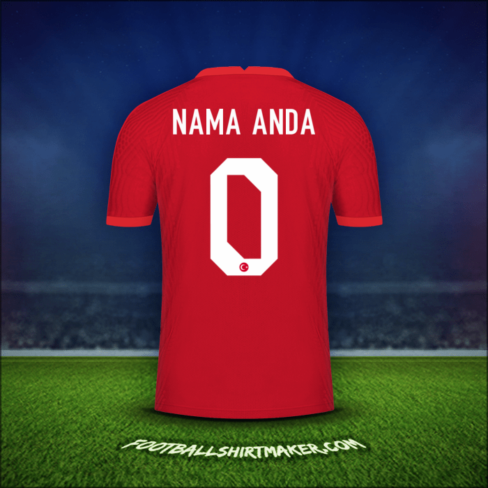 Jersey Turki 2020/2021 Alternatif -  nama anda - 0