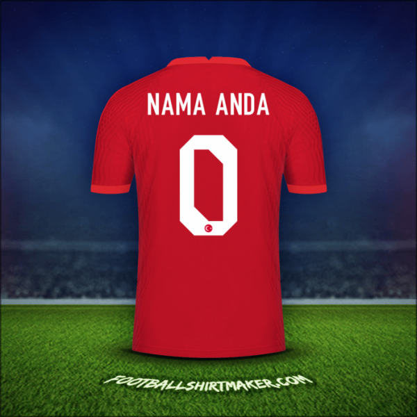 Jersey Turki 2020/2021 Alternatif -  nama anda - 0