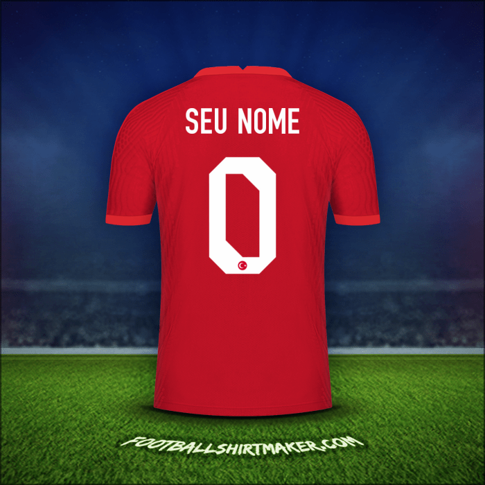 Camisa Turquia 2020/2021 Alternativa -  seu nome - 0