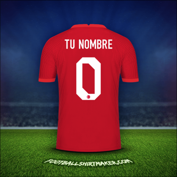 Camiseta Turquia 2020/2021 Visita -  tu nombre - 0
