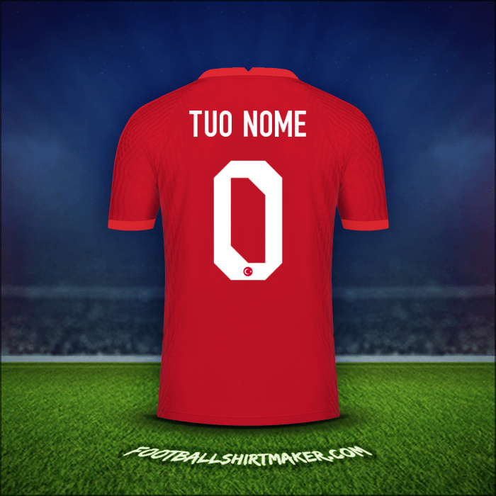 Maglia Turchia 2020/2021 Seconda -  tuo nome - 0