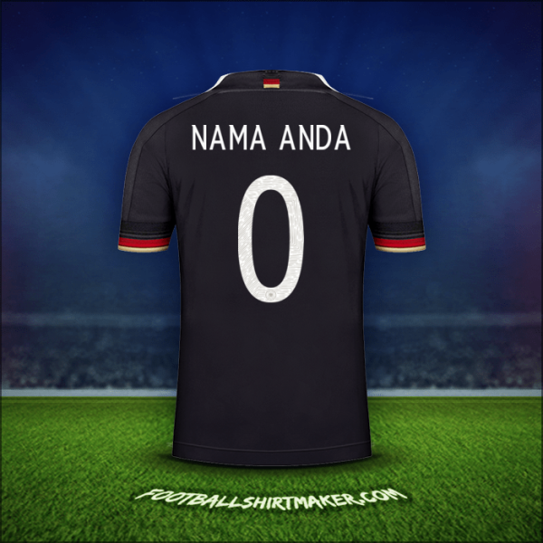 Jersey Jerman 2021 Alternatif -  nama anda - 0