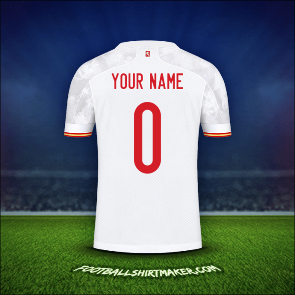 Shirt Spain 2021 Away -  your name - 0