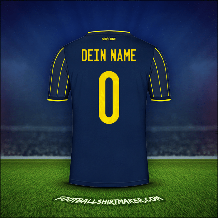 Trikot Schweden 2021 Auswärts -  dein name - 0
