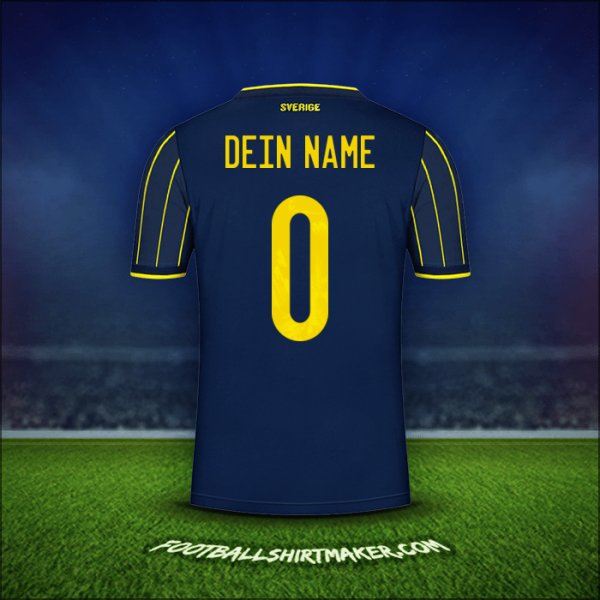 Trikot Schweden 2021 Auswärts -  dein name - 0