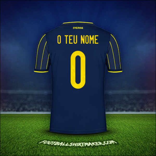 Camisola Suécia 2021 Alternativa -  o teu nome - 0