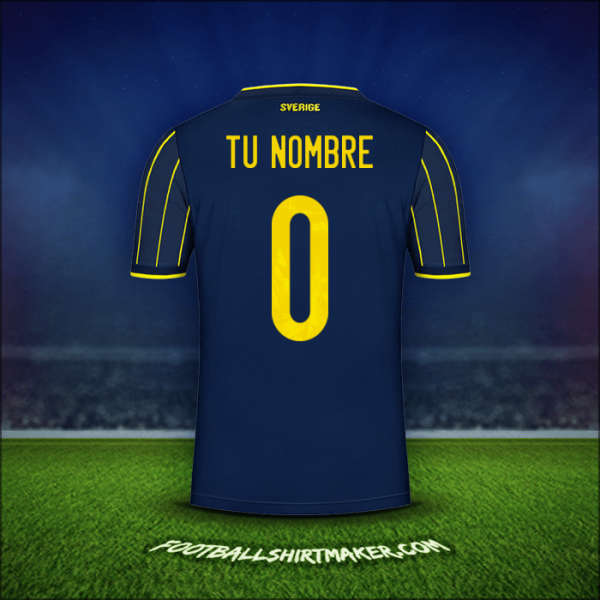 Jersey Suecia 2021 Visita -  tu nombre - 0