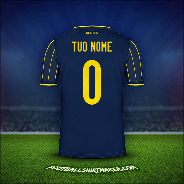 Maglia Svezia 2021 Seconda -  tuo nome - 0