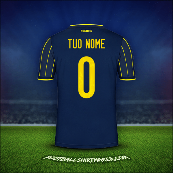 Maglia Svezia 2021 Seconda -  tuo nome - 0