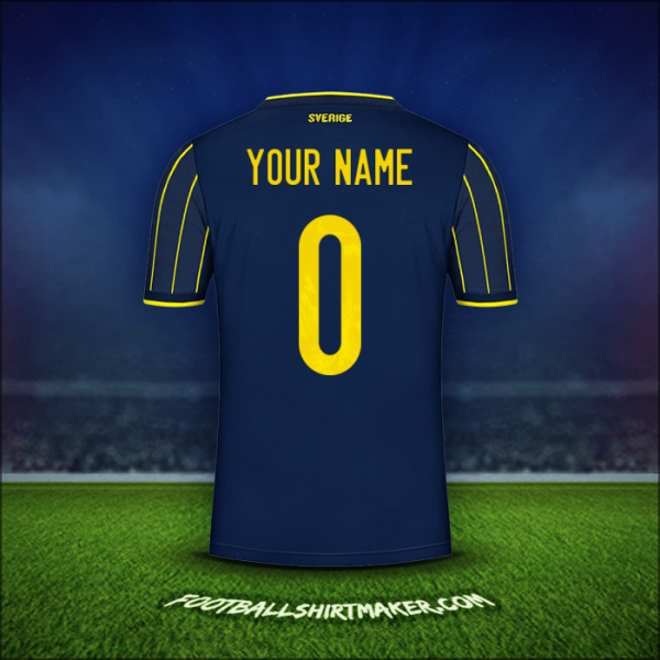 Shirt Sweden 2021 Away -  your name - 0