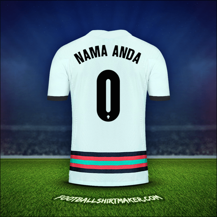 Jersey Portugal 2020/2021 Alternatif -  nama anda - 0