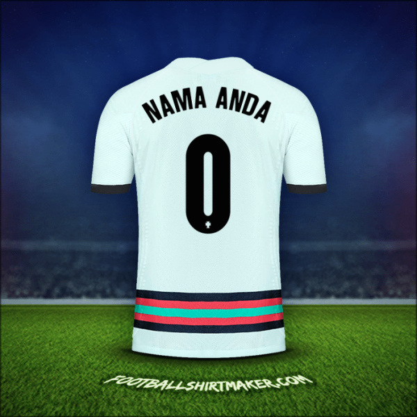 Jersey Portugal 2020/2021 Alternatif -  nama anda - 0