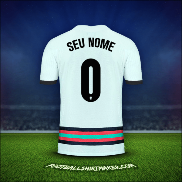 Camisa Portugal 2020/2021 Alternativa -  seu nome - 0