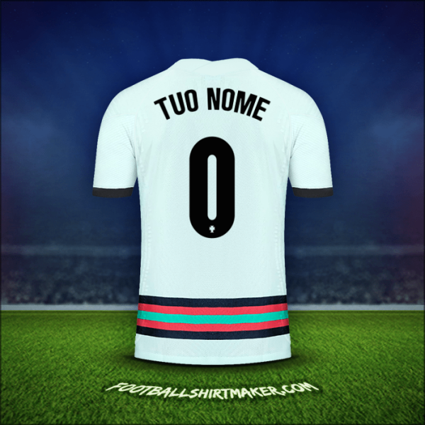 Maglia Portogallo 2020/2021 Seconda -  tuo nome - 0