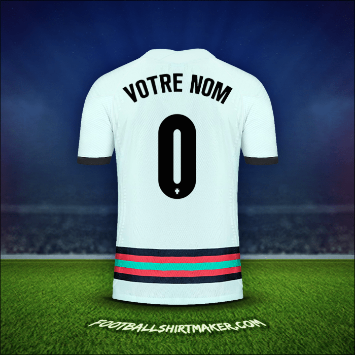 Maillot Portugal 2020/2021 Extérieur -  votre nom - 0