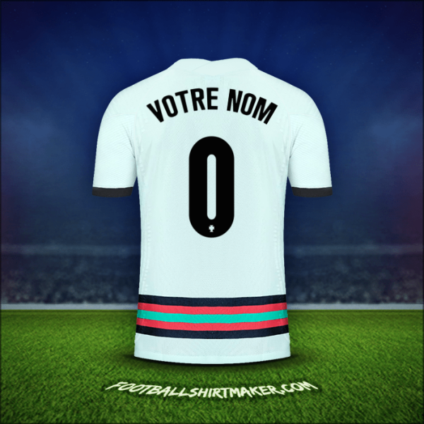 Maillot Portugal 2020/2021 Extérieur -  votre nom - 0