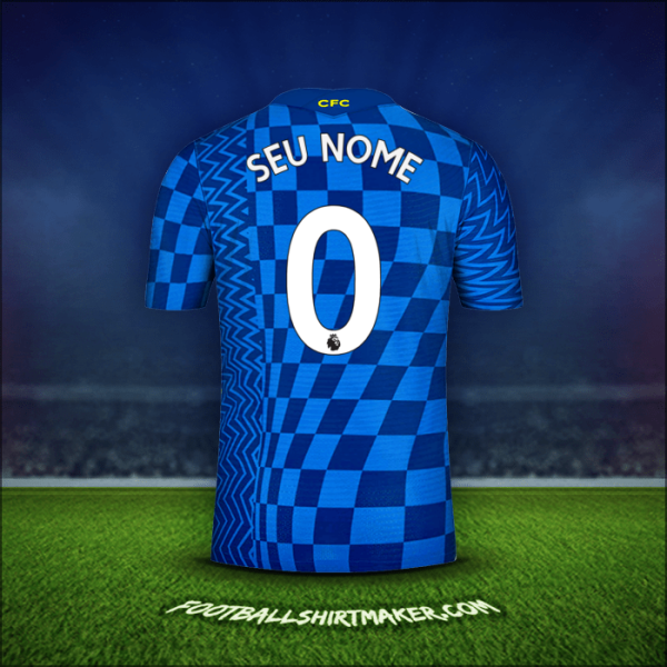 Camisa Chelsea 2021/2022 -  seu nome - 0