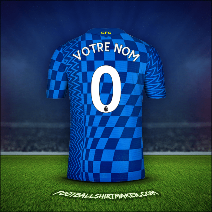 Maillot Chelsea 2021/2022 -  votre nom - 0