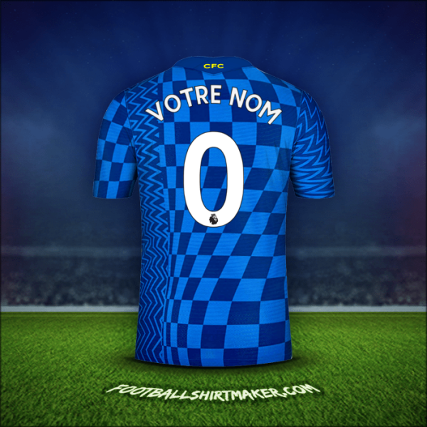 Maillot Chelsea 2021/2022 -  votre nom - 0