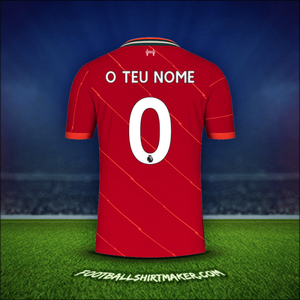 Camisola Liverpool FC 2021/2022 -  o teu nome - 0
