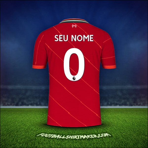 Camisa Liverpool FC 2021/2022 -  seu nome - 0