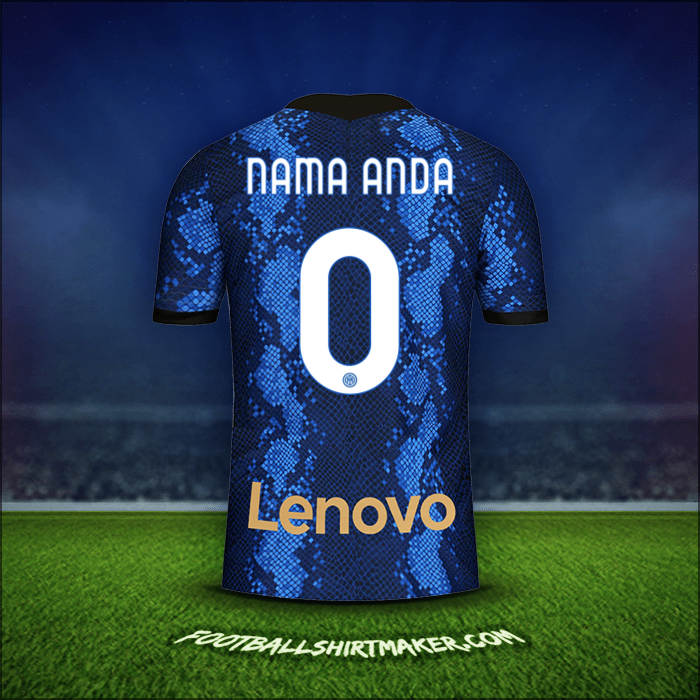 Jersey Inter 2021/2022 -  nama anda - 0