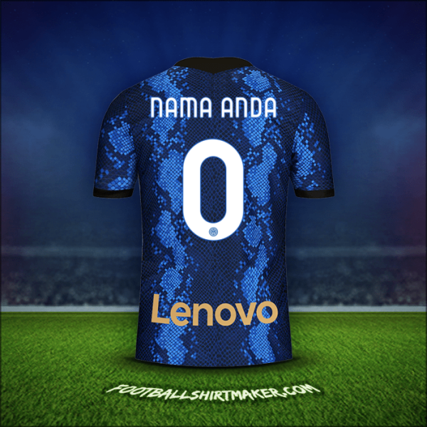 Jersey Inter 2021/2022 -  nama anda - 0