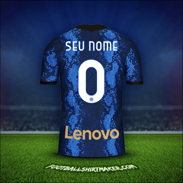 Camisa Inter 2021/2022 -  seu nome - 0