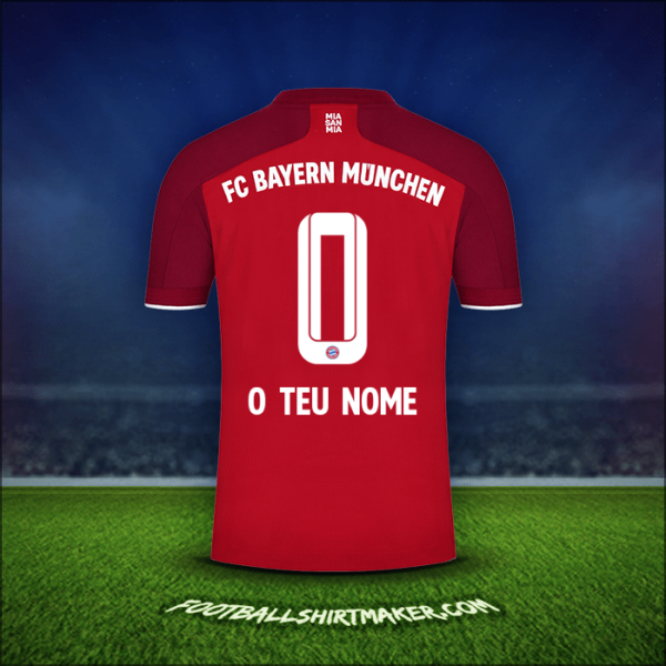 Camisola FC Bayern Munchen 2021/2022 -  o teu nome - 0