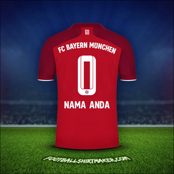 Jersey FC Bayern Munchen 2021/2022 -  nama anda - 0
