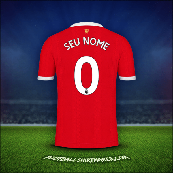 Camisa Manchester United 2021/2022 -  seu nome - 0