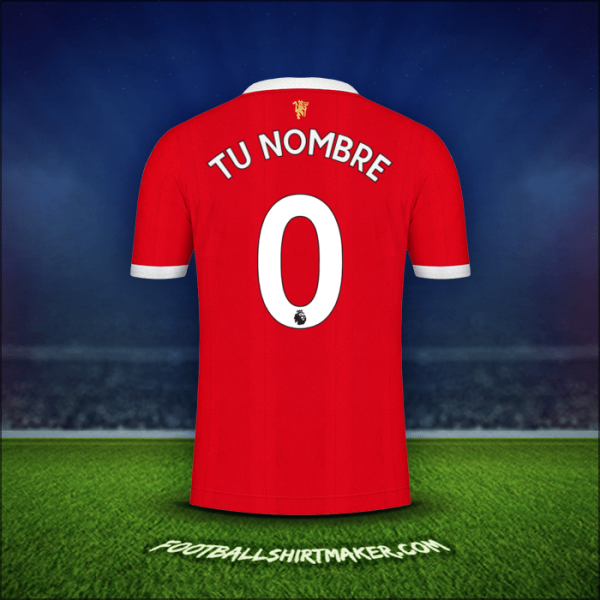 Camiseta Manchester United 2021/2022 -  tu nombre - 0