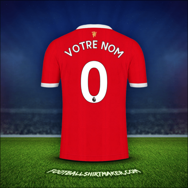 Maillot Manchester United 2021/2022 -  votre nom - 0