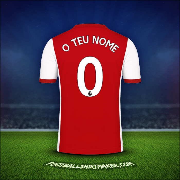 Camisola Arsenal 2021/2022 -  o teu nome - 0