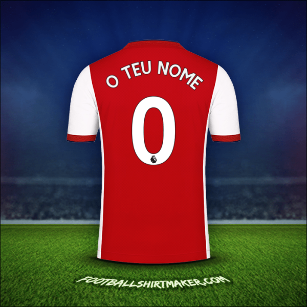 Camisola Arsenal 2021/2022 -  o teu nome - 0