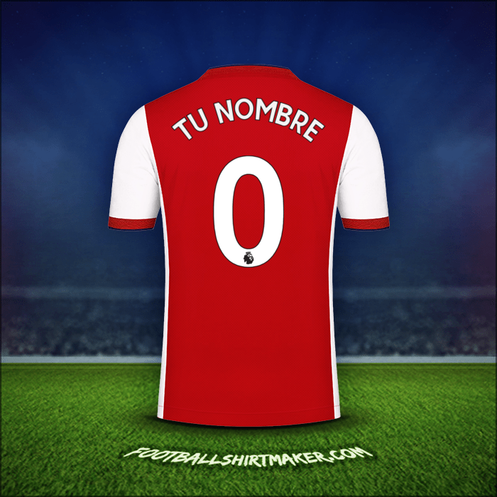 Camiseta Arsenal 2021/2022 -  tu nombre - 0
