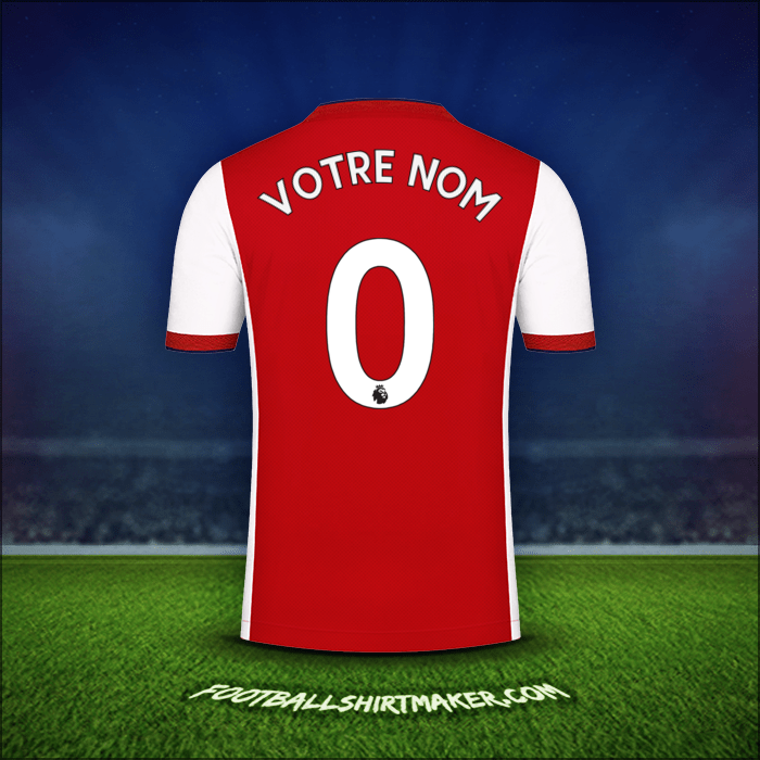 Maillot Arsenal 2021/2022 -  votre nom - 0