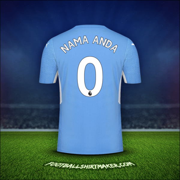Jersey Manchester City 2021/2022 -  nama anda - 0
