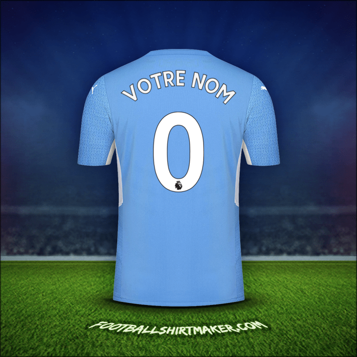Maillot Manchester City 2021/2022 -  votre nom - 0