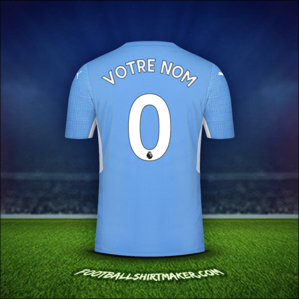 Maillot Manchester City 2021/2022 -  votre nom - 0