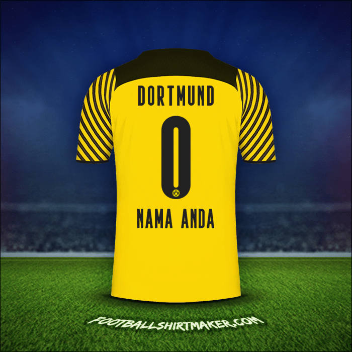 Jersey Borussia Dortmund 2021/2022 -  nama anda - 0