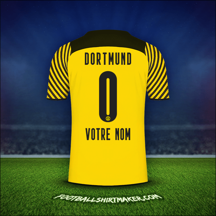 Maillot Borussia Dortmund 2021/2022 -  votre nom - 0