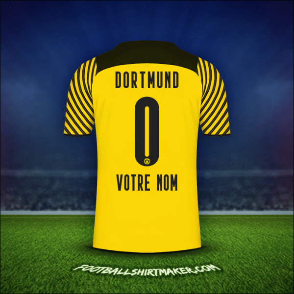 Maillot Borussia Dortmund 2021/2022 -  votre nom - 0