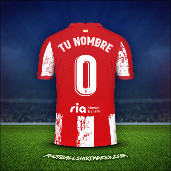 Camiseta Atletico Madrid 2021/2022 -  tu nombre - 0