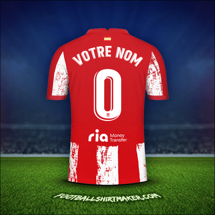 Maillot Atletico Madrid 2021/2022 -  votre nom - 0
