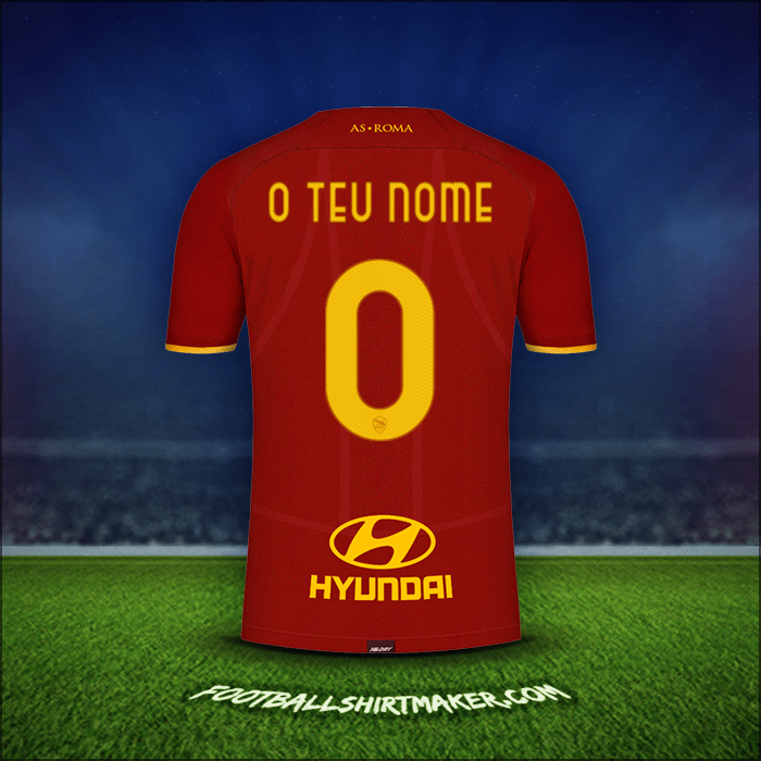 Camisola AS Roma 2021/2022 -  o teu nome - 0