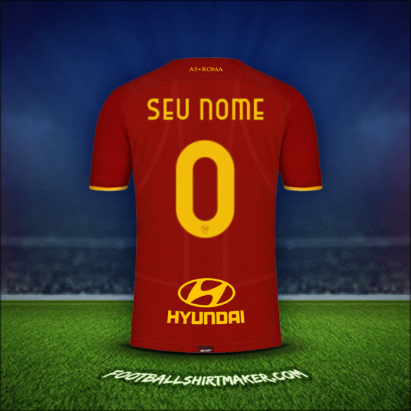 Camisa AS Roma 2021/2022 -  seu nome - 0