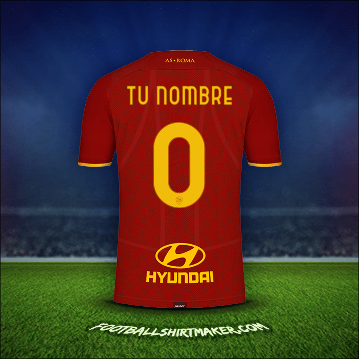 Camiseta AS Roma 2021/2022 -  tu nombre - 0