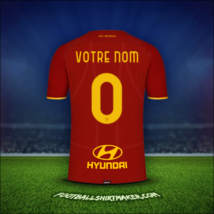 Maillot AS Roma 2021/2022 -  votre nom - 0